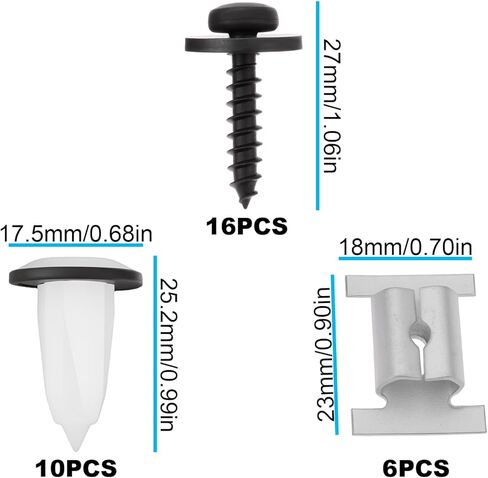 32 Pcs Car Chassis Protection Fixing Device Set 1355845080 24441317 Compatible with Citroen Jumper Compatible with Fiat in Saudi Arabia