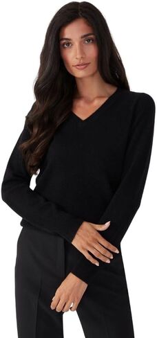 100% Pure Cashmere V-Neck Women's Sweater in Kuwait