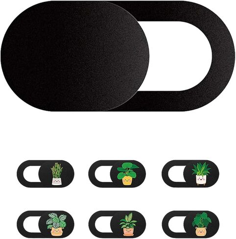 Mizi Metal Webcam Privacy Cover Slide [3 Pack], Camera Blocker Sticker, Protect Your Privacy and Security for Computer, Laptop, Tablets & Phones - Black in Kuwait