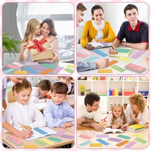 240Pcs Book Review Sticky Notes Reading List Books Review Bookmarks Cards for Book Lovers Notepad Pages Reading Tracking Bookmark Pastel Classroom Favors Books Club Gifts Back to School Supplies in Saudi Arabia