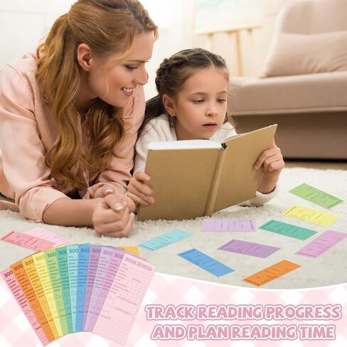 240Pcs Book Review Sticky Notes Reading List Books Review Bookmarks Cards for Book Lovers Notepad Pages Reading Tracking Bookmark Pastel Classroom Favors Books Club Gifts Back to School Supplies in Saudi Arabia
