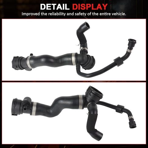 17127580955 Car Radiator Coolant Hose Expansion Tank Connection Upper Hose Replace# 17127580955 V203325 0840170 P226394 TM7133 707133 053301 0011025649 in Saudi Arabia