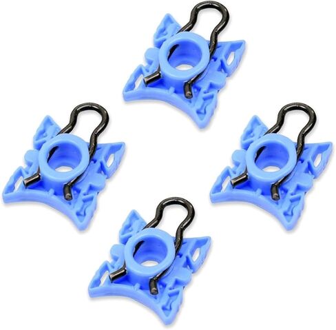 4 PCS Car Window Glass Adjuster Slider Clip, Plastic Window Lift Regulator, Side Glass Slider Clip Replacement, Universal for Most Cars (Blue) in Kuwait