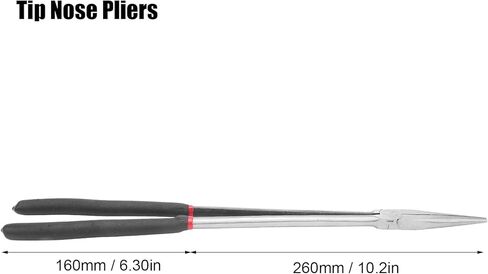 Straight Long Needle Nose Pliers, 16 Inch Long Pliers, Steel Extra Long Needle Nose Pliers with Plastic Handle, Extended Handle Pliers for Narrow Spaces and Limited Areas in Kuwait