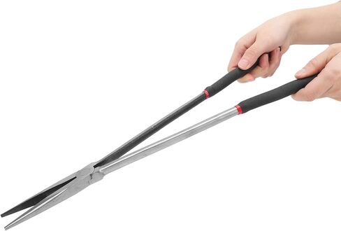 Straight Long Needle Nose Pliers, 16 Inch Long Pliers, Steel Extra Long Needle Nose Pliers with Plastic Handle, Extended Handle Pliers for Narrow Spaces and Limited Areas in Kuwait
