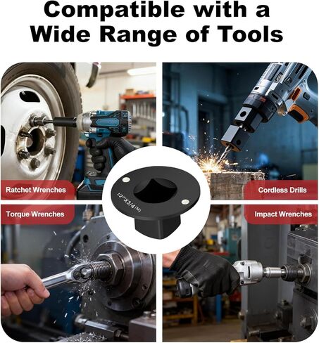 3PCS Low Profile Impact Socket Adapter Set, CR-MO Steel Heavy Duty Short Converters for Tight Spaces, Includes 3/4" to 1/2", 1/2" to 3/8", 3/8" to 1/4" in Saudi Arabia