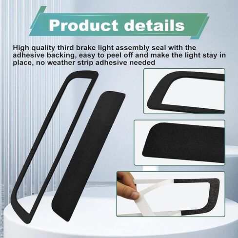 3rd Third Brake Light Gasket Seal Compatible with Chevy Silverado GMC Sierra 1500 2500 3500 2014 2015 2016 2018 Waterproof Gasket Seal Foam High Mount Stop Light Assembly in Kuwait