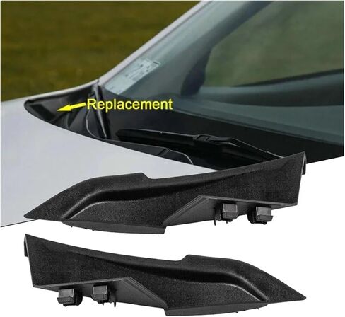 [Replacement] Car Front Windshield Wiper Side Trim Cover Water Deflector Cowl Plate for Hyundai for Elantra 2011 2012 2013 2014 2015 2016 in Saudi Arabia