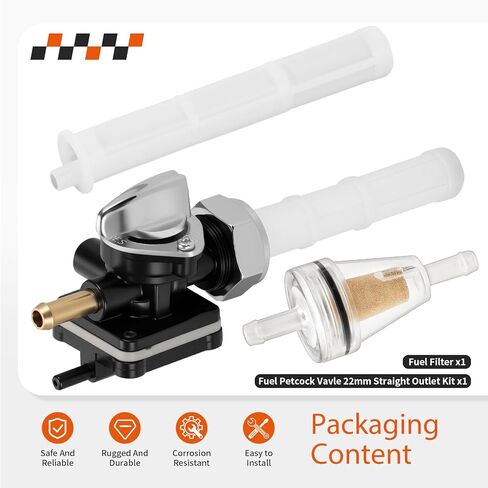 Fuel Petcock Vavle 22mm Straight Outlet For Sportster 883 1200 Custom Low Roadster Hugger Sport XL883 XL1200 62169-95C 62169-02A in Saudi Arabia
