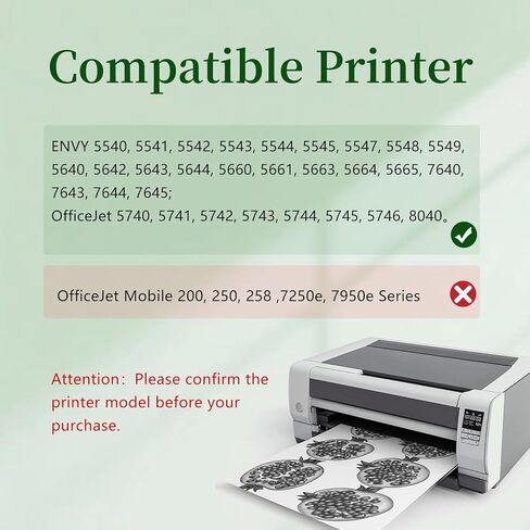 خراطيش حبر 62XXL بديلة للحبر 62، 62xl خراطيش الحبر الأسود المتوافقة مع Envy 5540 7640 5640 5660 7644 7645 7643 OfficeJet 5740 8040 5745 (2 أسود) in Kuwait