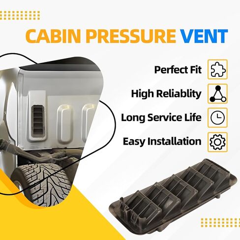 MITZONE Cabin Pressure Vent Compatible with 1999-2024 GMC Sierra Chevrolet Silverado 1500 2500 3500 HD Classic, GM Valve Part Back Panel Air Vent Relief Grille Replace 13596856 in Saudi Arabia