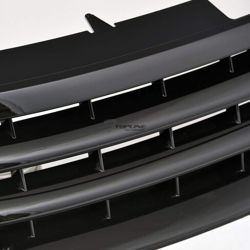 7422447113175 Compatible With 2003-2007 VW Touareg Glossy Black Horizontal Front Bumper Grill Grille in Kuwait