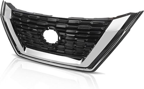 ATOMETEC Chrome Front Upper Grille Bumper Grill With Camera hole Fit For Nissan Rogue 2021 2022 2023 NI1200322 623106RR0B in Kuwait