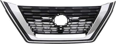 ATOMETEC Chrome Front Upper Grille Bumper Grill With Camera hole Fit For Nissan Rogue 2021 2022 2023 NI1200322 623106RR0B in Kuwait