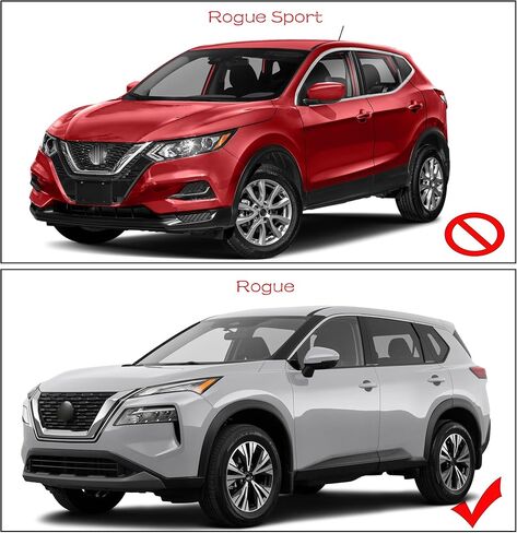 ATOMETEC Chrome Front Upper Grille Bumper Grill With Camera hole Fit For Nissan Rogue 2021 2022 2023 NI1200322 623106RR0B in Kuwait