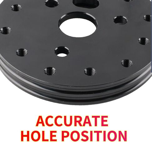 1 Pcs Car Steering Wheel Base Connector Conversion Spacer, 0.5 Inches 6-Hole To 3-Hole Steering Wheel Quick Release Boss Kit With 0.8 Inches/0.62 Inches Screws, Fits For Most Cars (Black) in Kuwait