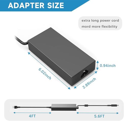 230W ROG Zephyrus Charger for Asus ROG Zephyrus S GX531GW GX701GX GX701GW GX701GV GL702V GX501V Strix Scar II GL704GM-DH74 GL703GM-DS74 Gaming Series Laptop AC Power Adapter Replacement Power Cord in Kuwait