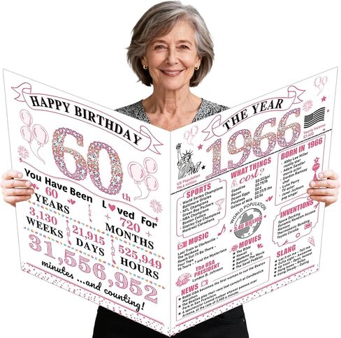Large 10th Birthday Cards for Girls, Happy 10th Birthday Greeting Card with Envelope Jumbo 2016 Ten Guest Book Funny 10 Year Old Bday Gifts Decorations for Daughter Granddaughter Niece Sister in Saudi Arabia