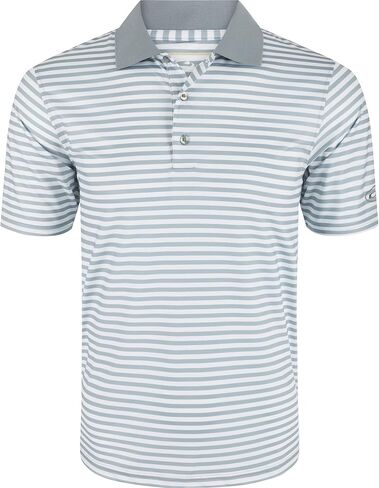 Drake Waterfowl Performance Polo Shirt, Striped, Lightweight, Breathable in Saudi Arabia