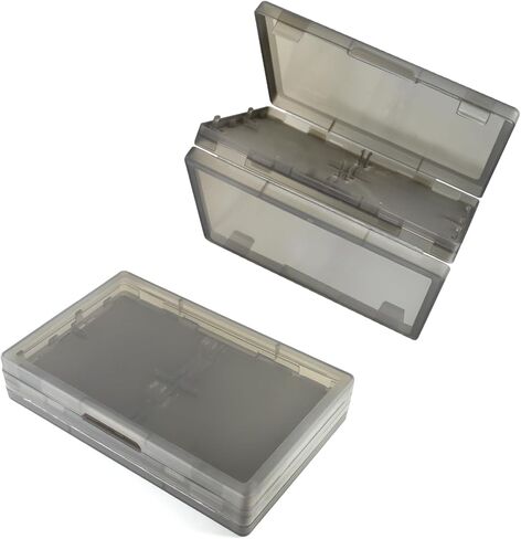 حافظة واقية لصندوق تخزين XBERSTAR 4in1 لبطاقة خرطوشة ألعاب GameBoy GBA GBASP (أسود شفاف) in Kuwait