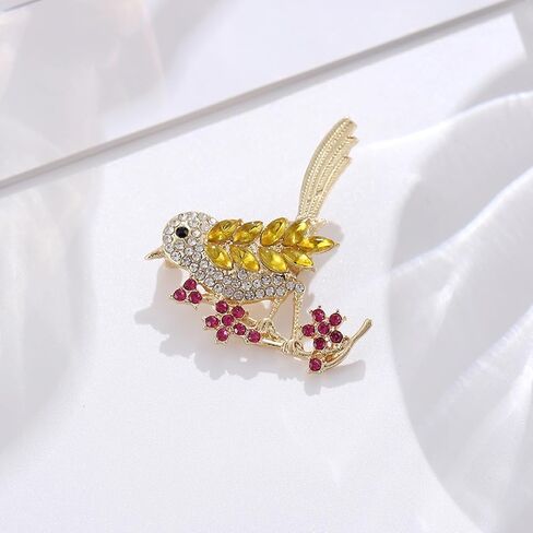 Brooch Pins for Women Bird Sweater Shawl Clips Safety Pins Dress Shirt Clothes Clips Gold Silver Plated Jewelry Accessories in Saudi Arabia