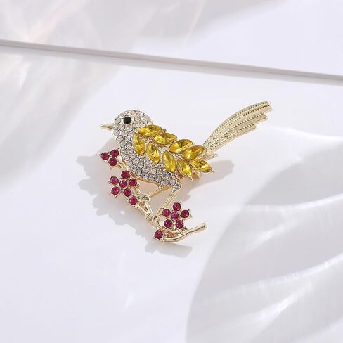 Brooch Pins for Women Bird Sweater Shawl Clips Safety Pins Dress Shirt Clothes Clips Gold Silver Plated Jewelry Accessories in Saudi Arabia