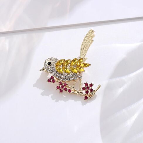 Brooch Pins for Women Bird Sweater Shawl Clips Safety Pins Dress Shirt Clothes Clips Gold Silver Plated Jewelry Accessories in Saudi Arabia