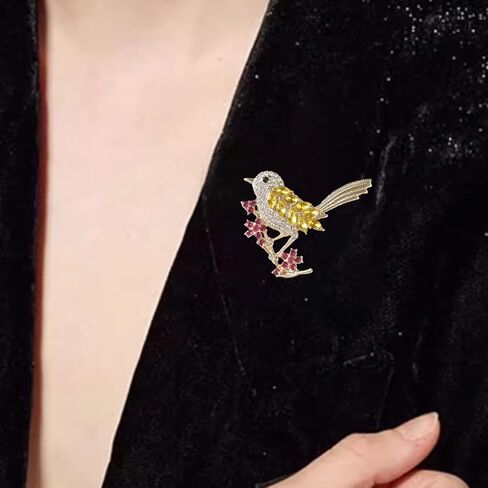 Brooch Pins for Women Bird Sweater Shawl Clips Safety Pins Dress Shirt Clothes Clips Gold Silver Plated Jewelry Accessories in Saudi Arabia