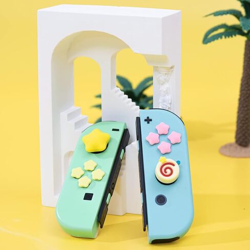 مقابض إبهام لطيفة لجهاز Nintendo Switch، وأغطية أزرار Switch OLED وملصقات Switch OLED Dpad in Kuwait