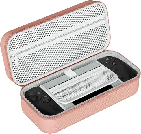 Storage Bag Set for ROG Xbox Ally X/ROG Xbox Ally，Complete Protection Gaming Accessories Set Contents: Carry Case + Silicone Case + 2 Protective Films + 4 Silicone Thumb Covers (Pink) in Saudi Arabia