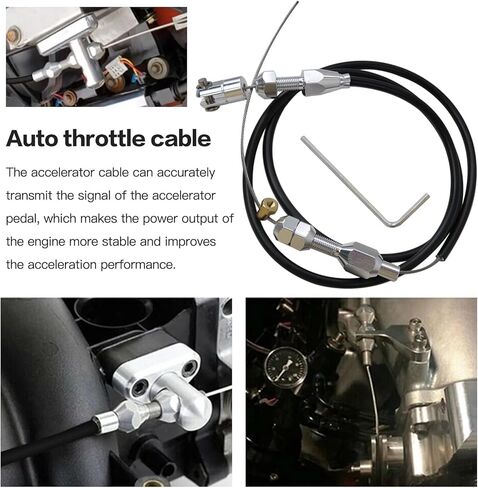 36" Black Housing 48" Stainless Cable Replacement Suitable for Chevy LS LS1 4.8L 5.3L 5.7L 6.0L Engines in Kuwait