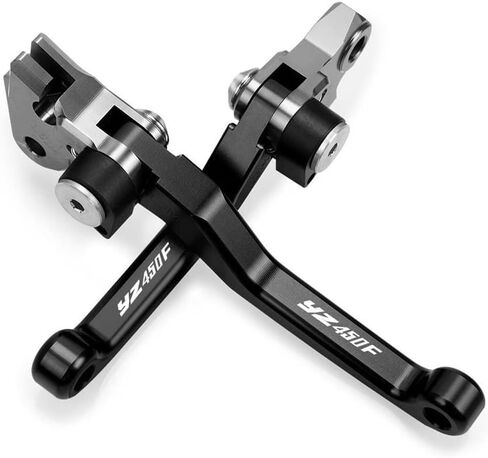 لـ Yama&ha YZ450F YZ 450F YZ450 F 2008 Motocross Dirt Bike CNC عتلات فرامل ألومنيوم قابلة للطي رافعة محورية للدراجة النارية عتلات يدوية (أزرق) in Saudi Arabia