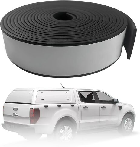 سدادة غطاء العربة لغطاء الشاحنة وغطاء العربة 23FT (2 بوصة عرض × 200 بوصة ارتفاع × 23 بوصة طول)، مطاط EPDM، ملحقات غطاء سرير شاحنة علوية، تجريد السيارة من الطقس العازل للصوت in Kuwait