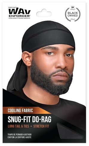 WavEnforcer 106 Snug Fit Do-Rag, Black in Kuwait
