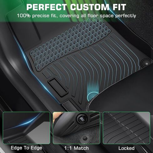 Floor Mats & Cargo Liner for Lexus RX RX350 RX450h 2016-2022 (Not for RXL), Custom Fit All-Weather Car Liners for Lexus, High Edges Anti-Slip TPE Mats, Front & 2nd Row & Trunk Mat in Kuwait