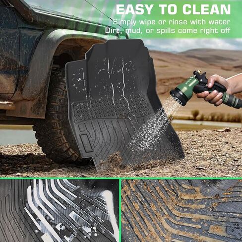 Floor Mats & Cargo Liner for Lexus RX RX350 RX450h 2016-2022 (Not for RXL), Custom Fit All-Weather Car Liners for Lexus, High Edges Anti-Slip TPE Mats, Front & 2nd Row & Trunk Mat in Kuwait