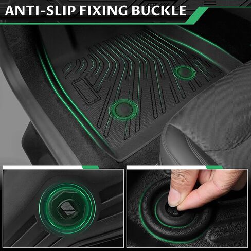 Floor Mats for Alfa Romeo Stelvio & Stelvio Quadrifoglio 2018-2025, 2 Row Floor Mats & Cargo Mat(with Subwoofer), Waterproof, TPE, Stelvio Mats Accessories for Man Woman in Kuwait