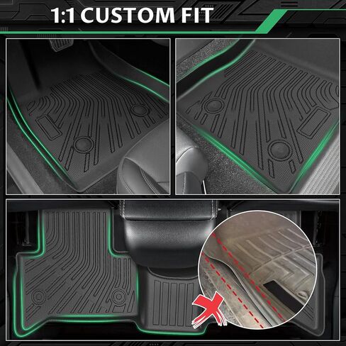 Floor Mats for Alfa Romeo Stelvio & Stelvio Quadrifoglio 2018-2025, 2 Row Floor Mats & Cargo Mat(with Subwoofer), Waterproof, TPE, Stelvio Mats Accessories for Man Woman in Kuwait