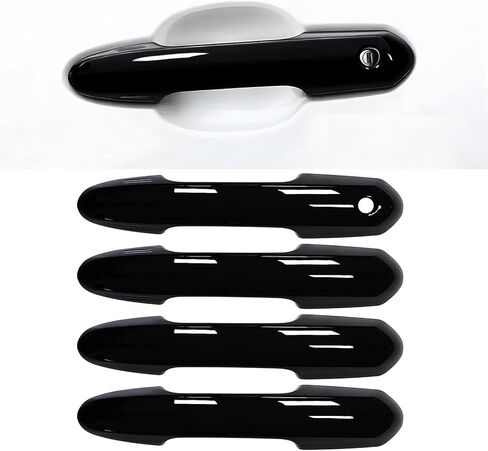 No Adhesive Car Door Handle Cover Protector for Toyota RAV4 Accessories 2025 2024 2023 2022 2021 2020 2019, for Highlander 2020 2021 2022 2023 2024, 4Pcs Kit (Carbon Fiber Grain) in Kuwait
