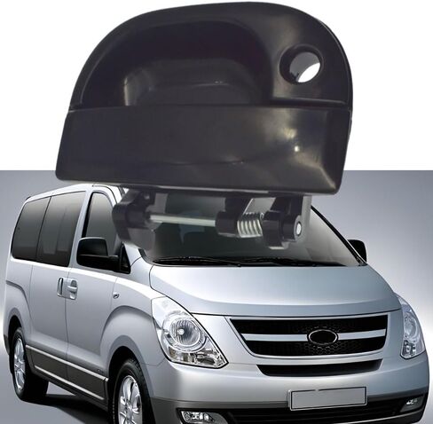 مقبض باب منزلق خارجي خارجي من Riloer، 1997-2005 متوافق مع Hyundai Starex H1، قطعة واحدة 83660-4A300 جانب الركاب الأيمن الأسود in Saudi Arabia