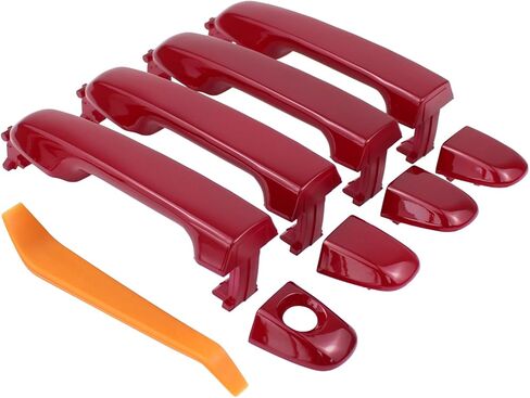 Front Rear Left and Right Red Painted Exterior Door Handles for Toyota Camry 2012-2017 in Kuwait