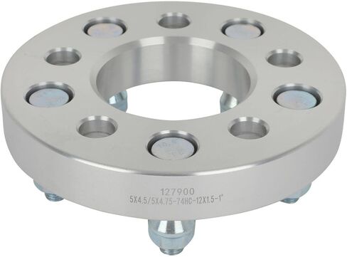 SCITOO 2 قطعة 5x4.5 إلى 5x4.75 محولات العجلات 1 بوصة تتحمل 74 مم ترصيع 12x1.5 5 فواصل عجلة العروة لا مركزية مناسبة لشركة Hyundai Tucson 2005-2021، لهوندا سيفيك 1973-2021 in Saudi Arabia