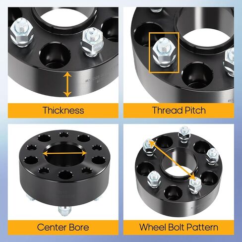 OCPTY 2 بوصة 5x4.5 فواصل العجلات Hubcentric 5x4.5 إلى 5x4.5 محولات العجلات 12x1.25 الموضوع 66.1 تتحمل مناسبة لنيسان ألتيما 370Z لإنفينيتي Q60 عجلة فاصل 2 قطعة in Kuwait