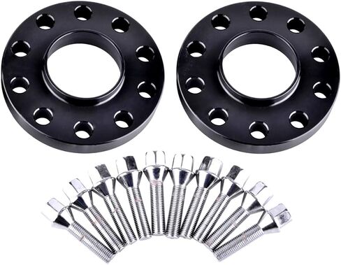 2pcs 15mm Black Hubcentric 5x120 Wheel Spacers 72.6mm bore with 10pc Lug Bolts (12x1.5) Compatible for Many BMW E36 E46 E90 E92 E60 318i 323i 325i 328i 330i 335i 525i 545i Z3 Z4 Z8 M3 X1 in Kuwait