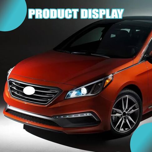 الشبكة الأمامية العلوية متوافقة مع 2015 2016 2017 Hyundai Sonata Sport Bumper Grill باللون الأسود والكروم 86350C2300 in Kuwait