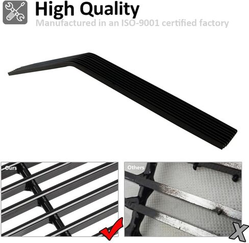 المصد الأمامي مصبغة الألومنيوم الأسود البليت الخيشومية استبدال استبدال يناسب تشيفي كامارو 1978-1981 (يناسب أيضًا Z28) شواية لـ 78 79 80 81 تشيفي كامارو (أسود) in Kuwait