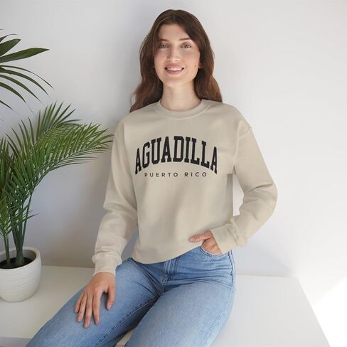 Aguadilla Puerto Rico Adult Unisex Crewneck Sweatshirt in Saudi Arabia