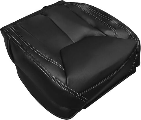 Front Driver Side Bottom Leather Seat Cover Black Compatible with Jeep Wrangler Rubicon Sahara 2013 2014 2015 2016 2017 in Kuwait