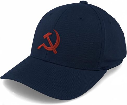 EvolveFISH Hammer and Sickle Embroidered Fitted Hat in Saudi Arabia