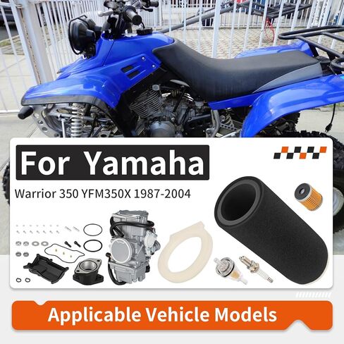 لياماها المحارب 350 YFM350X 1987-2004 المكربن ​​Carb + مشعب السحب وفلتر الهواء وفلتر الزيت 3GD-14101-00-00 in Saudi Arabia